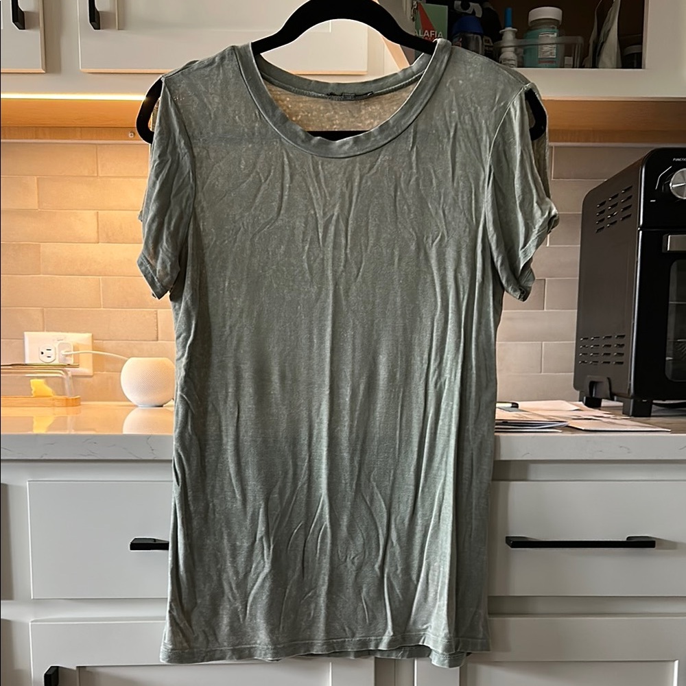 Sage Green Women’s Short- Sleeve Top